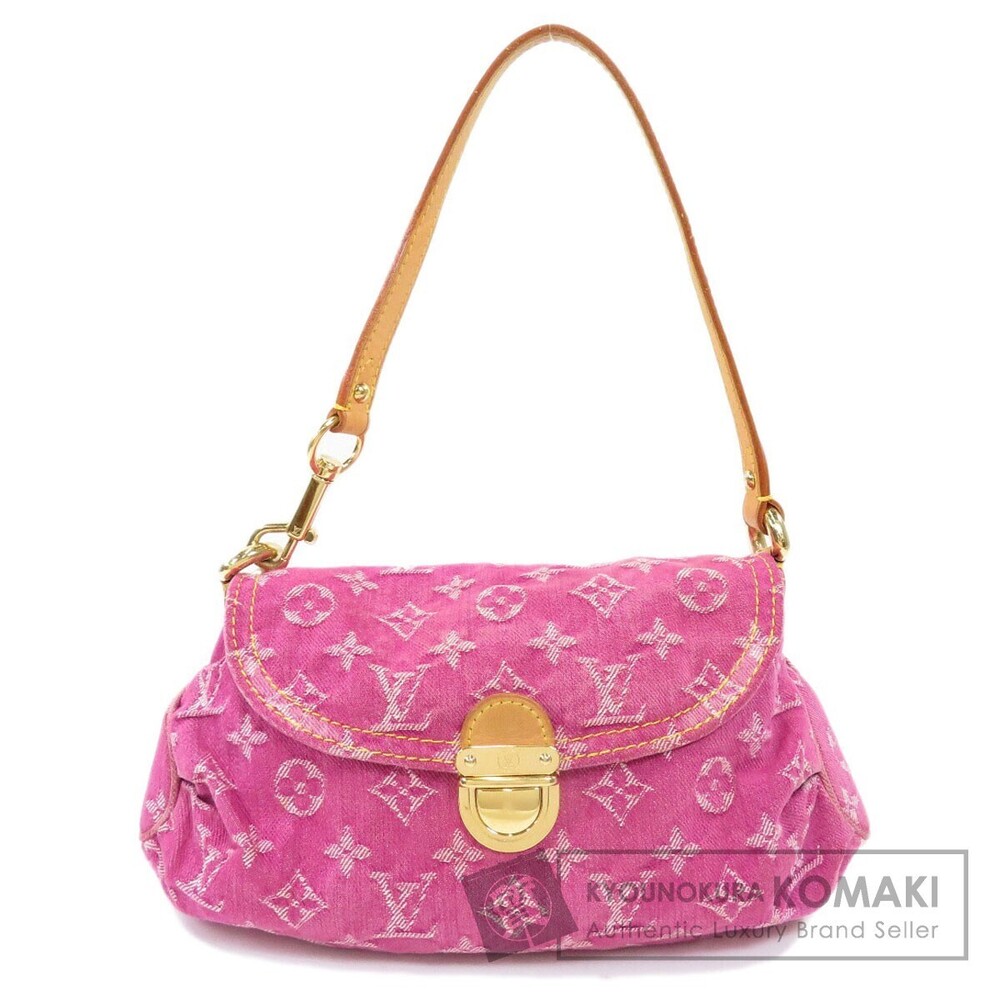 Louis Vuitton Pleaty Handbag Monogram Denim